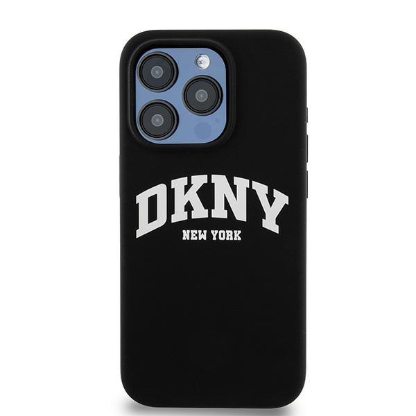 Dkny Dkhmp15Lsnyach Iphone 15 Pro6.1 Czarny/Black Hardcase Liquid Silicone White Printed Logo Magsafe