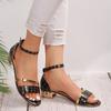 Fashion Women Sandals 2025 Summer New High Heels Casual Open Toe Sandals Naked Strap Sandals Pumps Heels Shoes Women Sandalias De Mujer