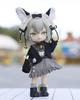 Obitsu 11 OB11 size costume for Obitsu doll 11cm body Cute cat Cat ears Hair accessory One piece Open collar coat 3 piece set