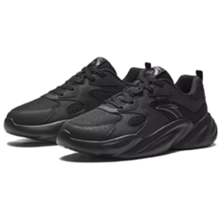 Anta Trendy Versatile Wear-Resistant Breathable Lightweight Low-Top Casual Shoes Women sneaker Black 922528802Q-4