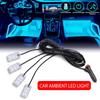 1 a 2/4 Luz de Neón para Coche Luz de Pie LED Retroiluminación Interior Encendedor de Cigarrillos Lámpara de Atmósfera USB Lámpara Decorativa para Coche