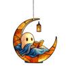 Ghost Hanging Decoration Acrylic Ghost Series Sun Catcher Cartoon Ghost Halloween Decoration for Windows Porch Walls