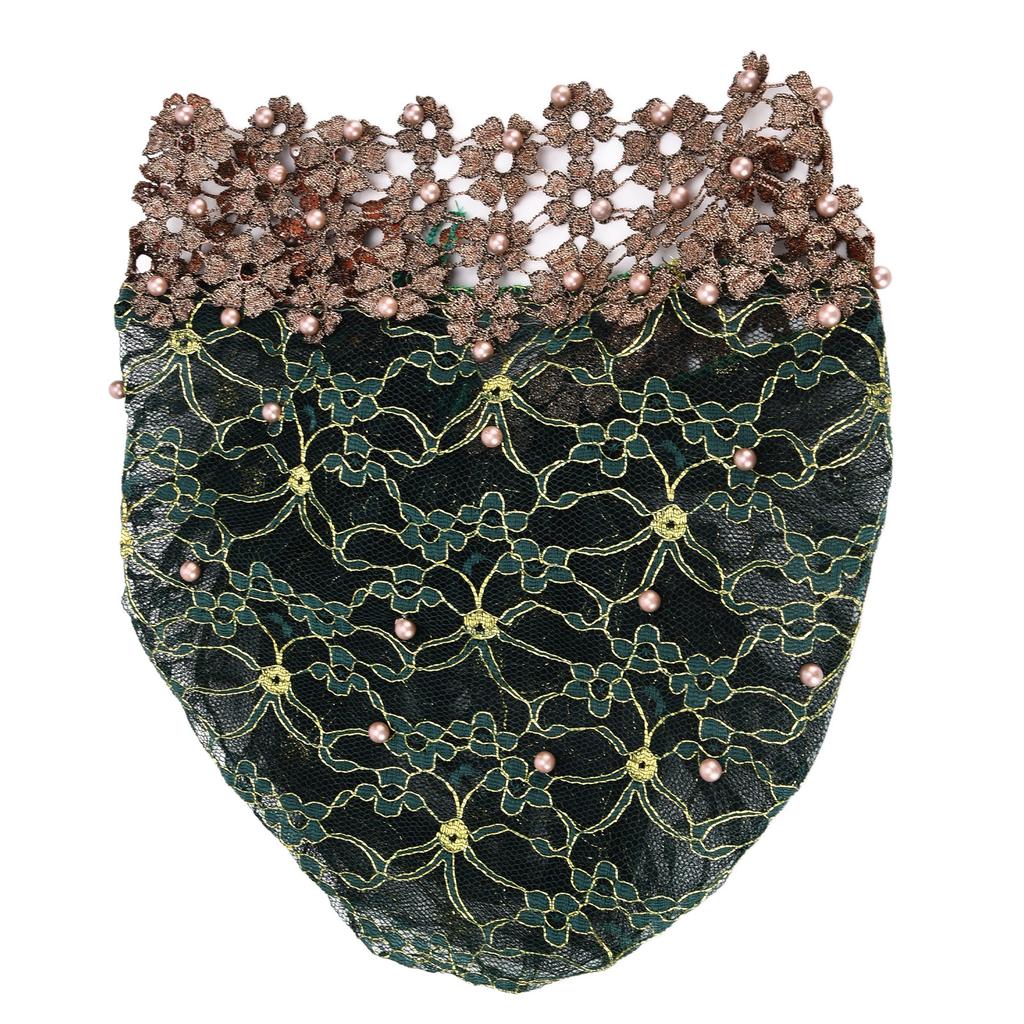 Turban Fashion Unique Bright Comfortable Beaded Hats Muslim Women"s Hats Gift DecorationDark Green