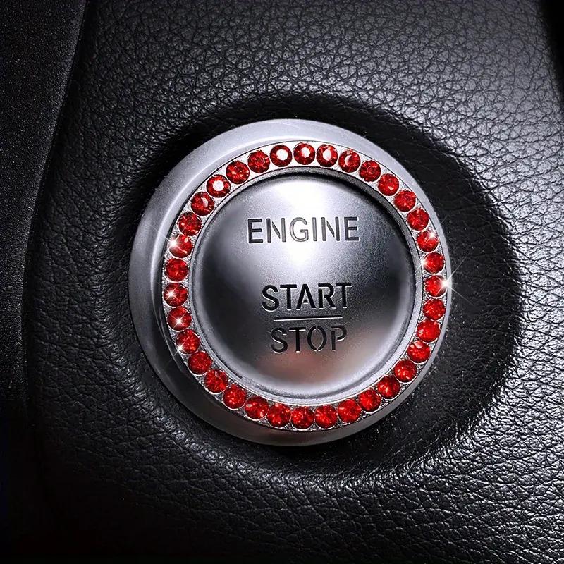 The Car Starts the Rhinestone Decoration Ignition Ring with Diamond Decoration Ring with One Button