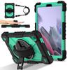 For Samsung Galaxy Tab A7 Lite 8.7-inch T225/T220 Case Silicone+PC Kickstand Tablet Cover with Handy Strap,Shoulder Strap
