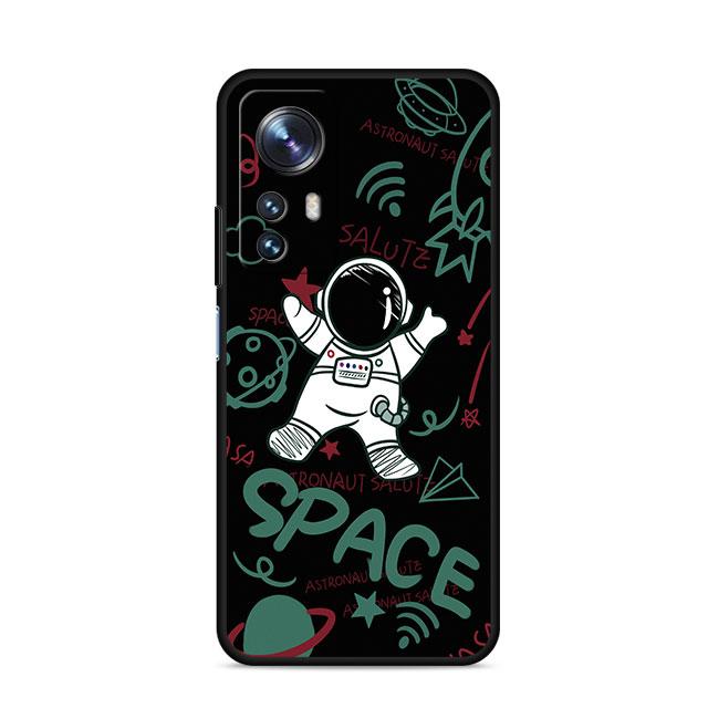 

Чехол для Xiaomi Mi 11 Lite 5G NE 11T Pro 10T 9T 12 12T 12S 12X 11X 11i Note 10 9, силиконовый чехол из ТПУ для телефона с мультяшным крутым астронавтом Mi 9