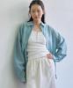 SO IR Tencel Stripe Shirt - Mint