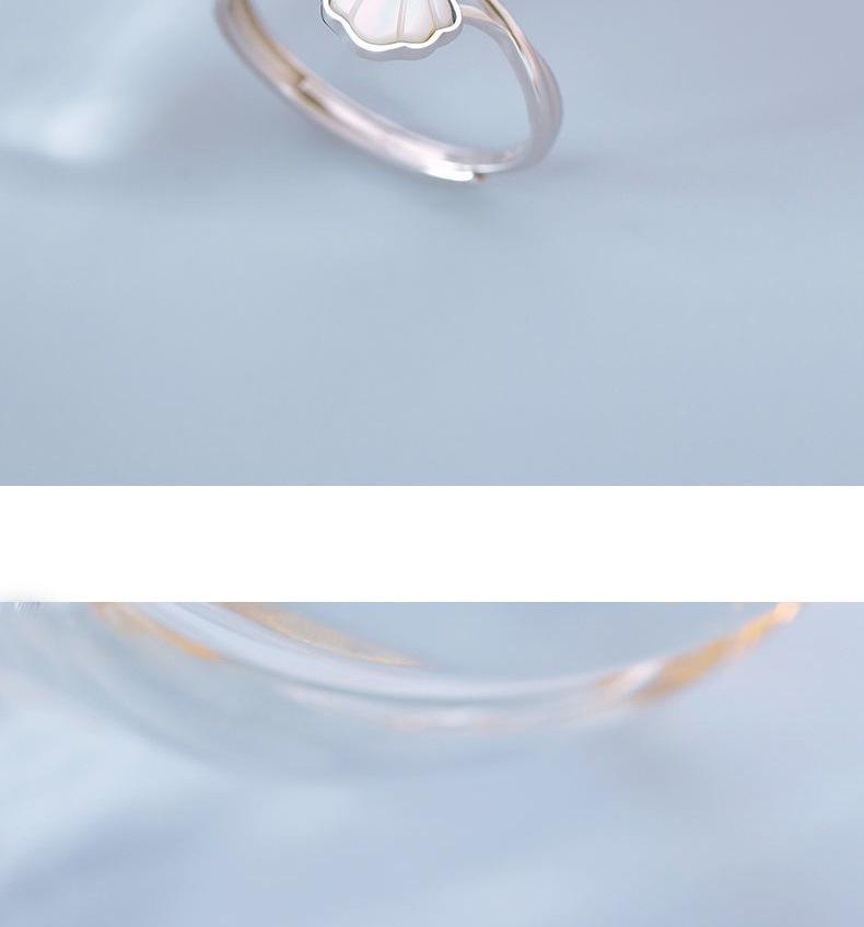 2026 New Style Adjustable S925 Sterling Silver Mother-of-Pearl Women's Ring
