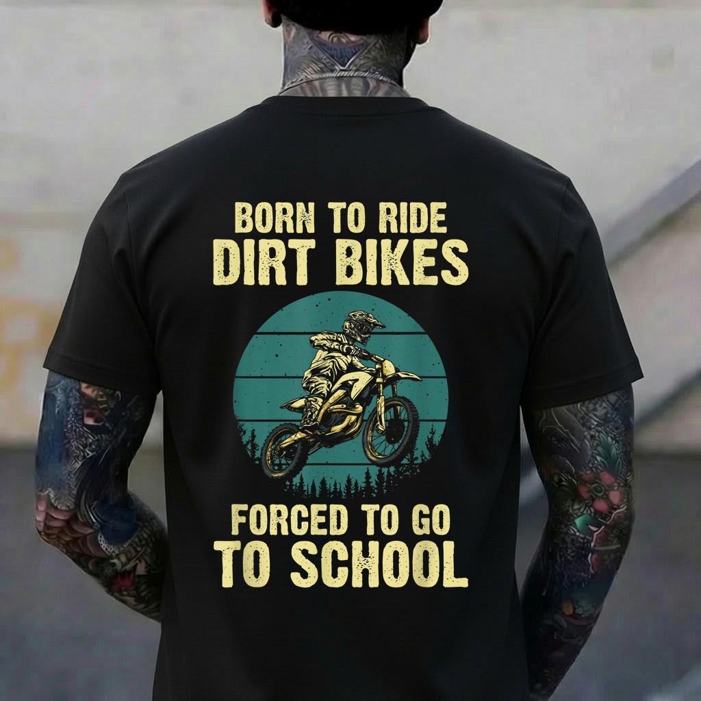 Cute Dirt Bike Art For Men Women Motorcycle Dirtbike Racing T-Shirt 2XL