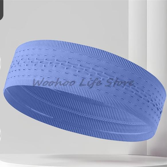 

Sport Headbands For Fitness Running Cycling Yoga Breathable Sweatproof Unisex Headwrap 1PC синий