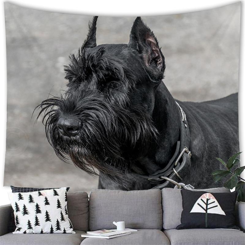 

Watercolor doggy cute pet digitalprinted polyester tapestries living rooms bedrooms macrame wall hanging room decor aesthetic 74x94cm(29x37in)