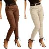 Spring Streetwear Pants Summer Solid Slim Cargo Pants Trousers Fashion Women Joggers Pantalon Mujer  Pockets Clothes 26211