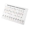 Aluminum Braille Alphabet Board with Raised Dots for Beginners Learning Tool Braille Education Board