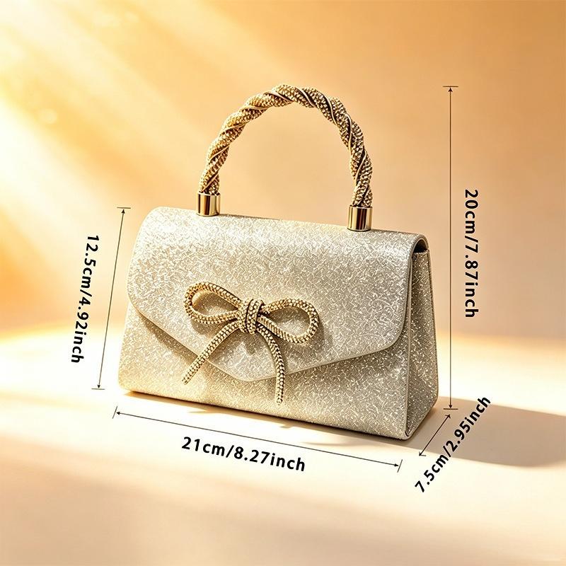 Ladies Evening Bag Sparkle Bow Wallet Wedding Sparkle Rhinestone Fashion Tote Party Ball