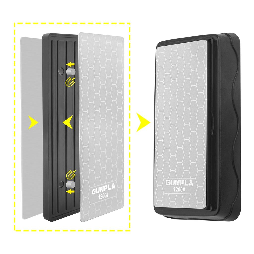 Gunpla Knife Sharpening Stone Diamond Whetstone for Surface for Home Use Set, 400mm, 600mm, 1000mm, 1200mm, Refining, Rough/Medium/Finishing,