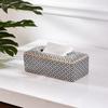 Modern Mosaic Ceramic Tissue Boxes European Simple Creativity Napkin Holder Desk Paper Towel Storage Box Living Room Decoration