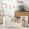 Laundry Basket,Woven Cotton Rope Laundry Hamper Sorters,Versatile Storage for Dirty Clothes,Baby Toys,and Blankets in Bathroom
