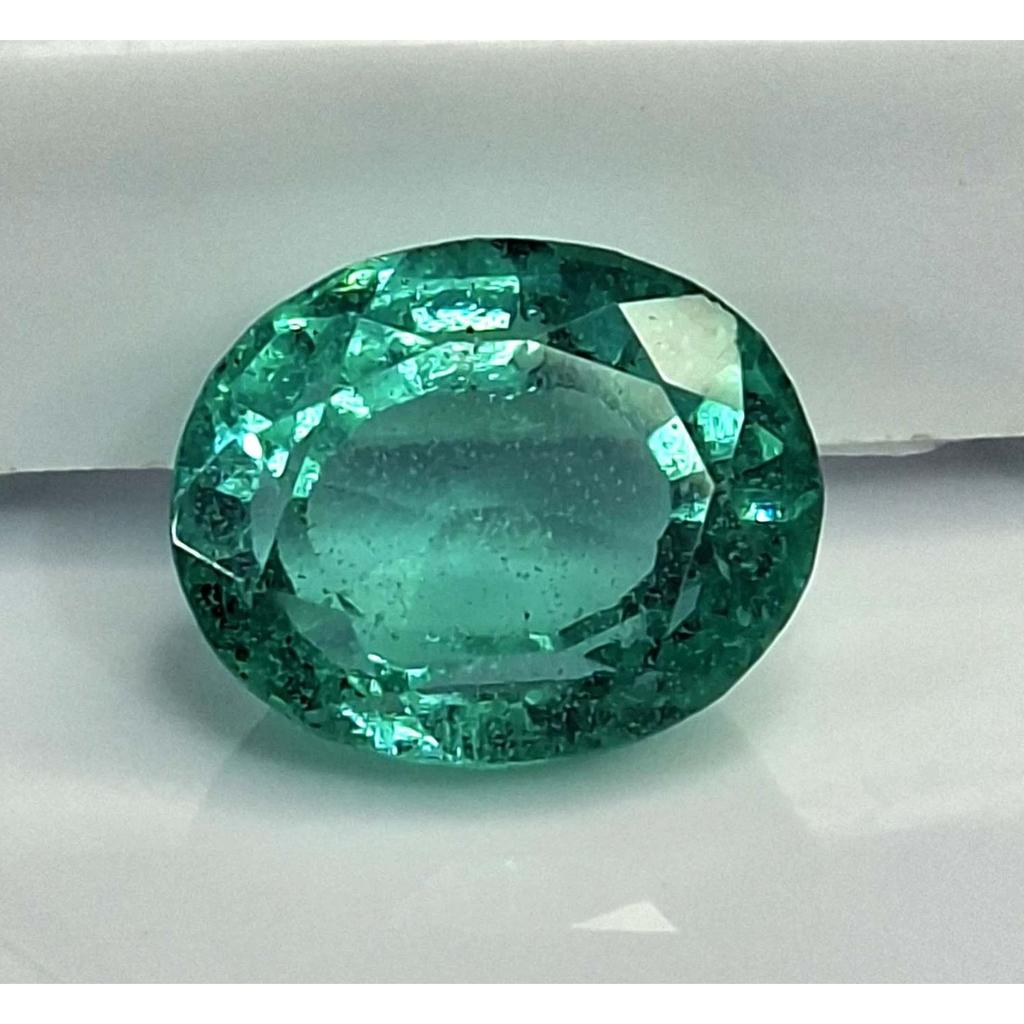 Green Zambian Emerald Natural 6-8 Ct Oval Cut Fabulous Certified Loose Gemstone