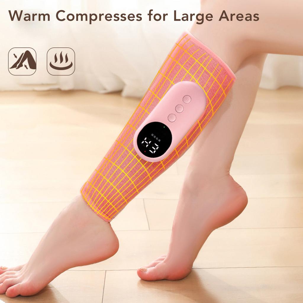 Rechargeable Leg Massager Electric Calf Massager Automatic Cordless Thermostatic Hot Compress Leg Compression Massager