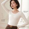 Women's Winter Thermal Brushed Round Neck Base Layer Top
