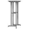 Garden Bar Set 3 pcs Light Grey HDPE