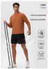 Men's Lightweight Half-Zip Long Sleeve Fitness and Running Top for Autumn & Winter