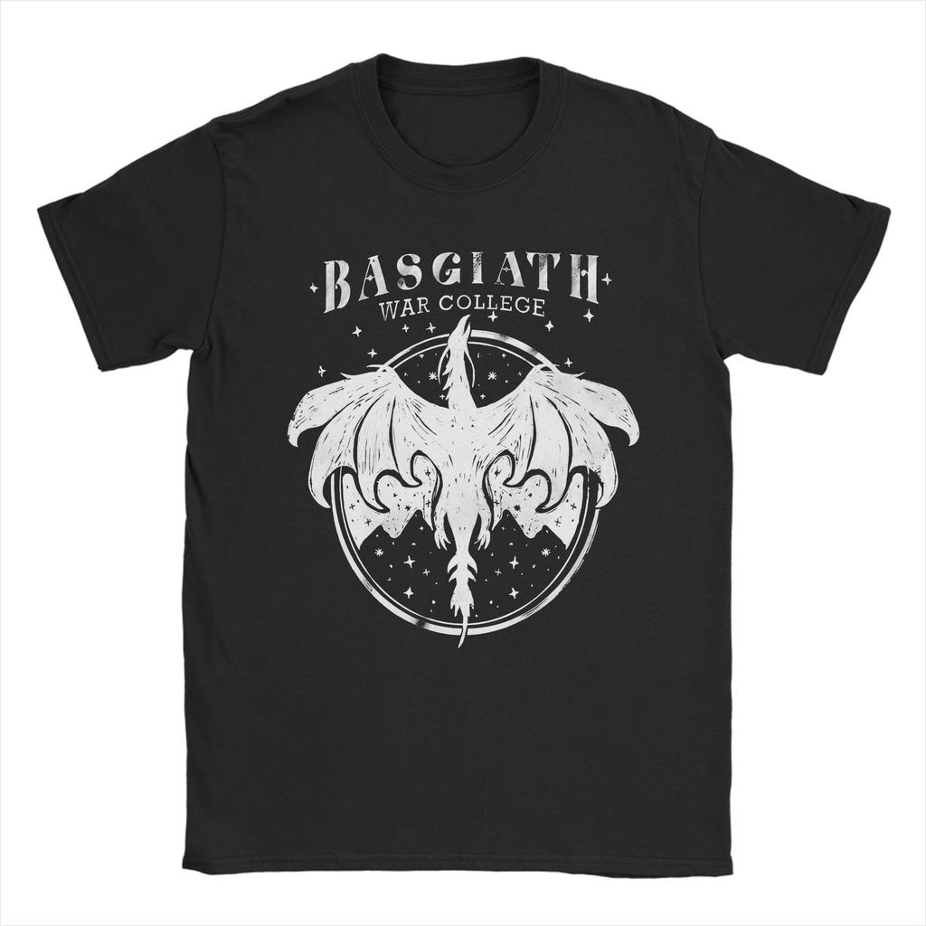 Printed Basgiath War College Tshirts Men's Cotton Short Sleeve Beifong Metalbending Academy Round Neck Summer Top Tee