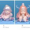 Pretty Ocean Fairy Girls Ornaments Long Haired Fairy Delicate Resin Ornaments Gift for Friends Desk Car Home Decoration