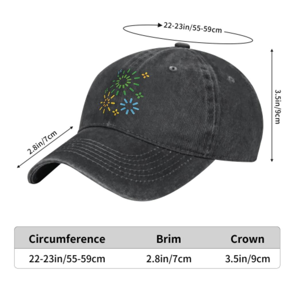 Fireworks Fashion Classic Cotton Men Trucker Hat Summer Breathable Women Cowboy Cap Outdoor Leisure Basketball Caps