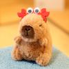 Kapibara plush toy afternoon tea capybara doll pendant pink keychain doll gift girl doll