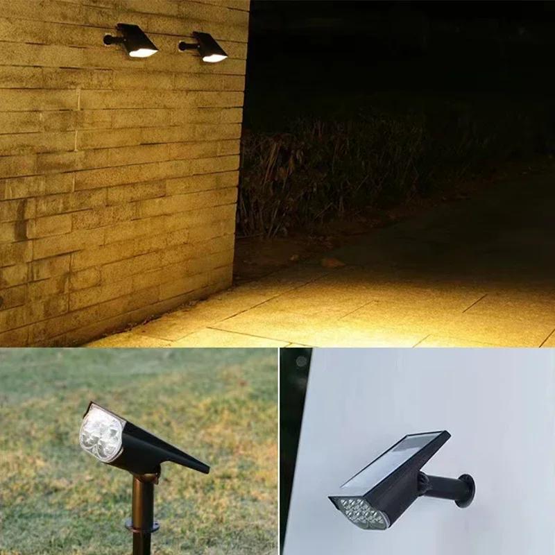 LED Solar Landscape Lights - IP65 Waterproof In-Ground/Wall Mounted Outdoor Lighting жёлтый