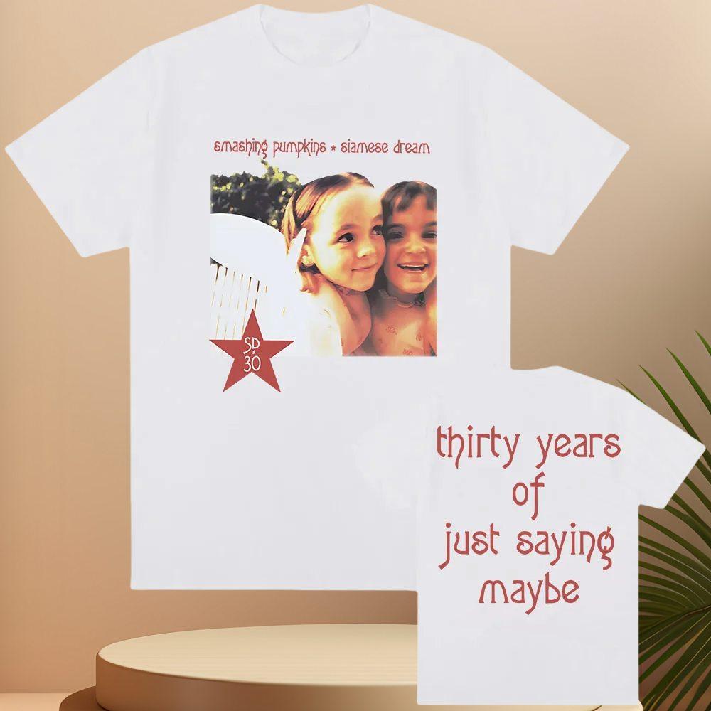Siamese Dream 30th Anniversary Tees The Smashing Pumpkins Rock Band T-shirt Summer Soft Tshirts Graphic Clothing