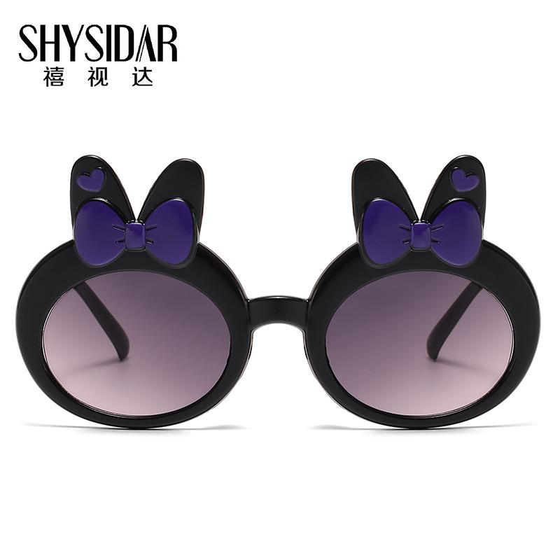 3081 Children'S Rabbit Ears Bow Sunglasses Baby Girl Cute Sunglasses Fashion Photo Glasses