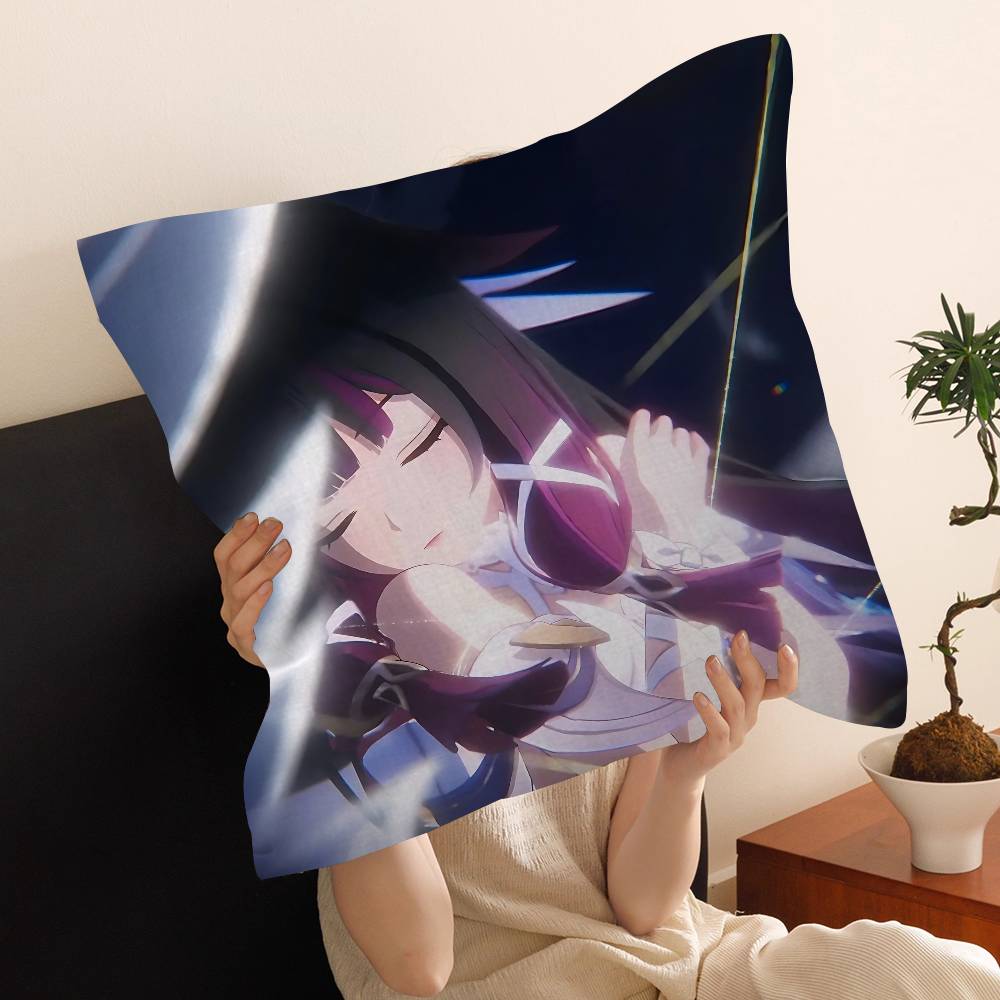 Genshin Impact Columbina Lucky Dragon Pillow Cover Sofa Cushion Cover Home Room Decoration Children Gift