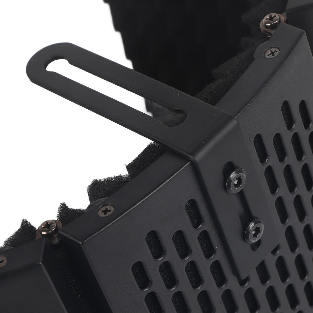 Foldable Mic Sound Absorbing Foam Reflector Adjustable Angles Portable Vocal Booth  for Recording