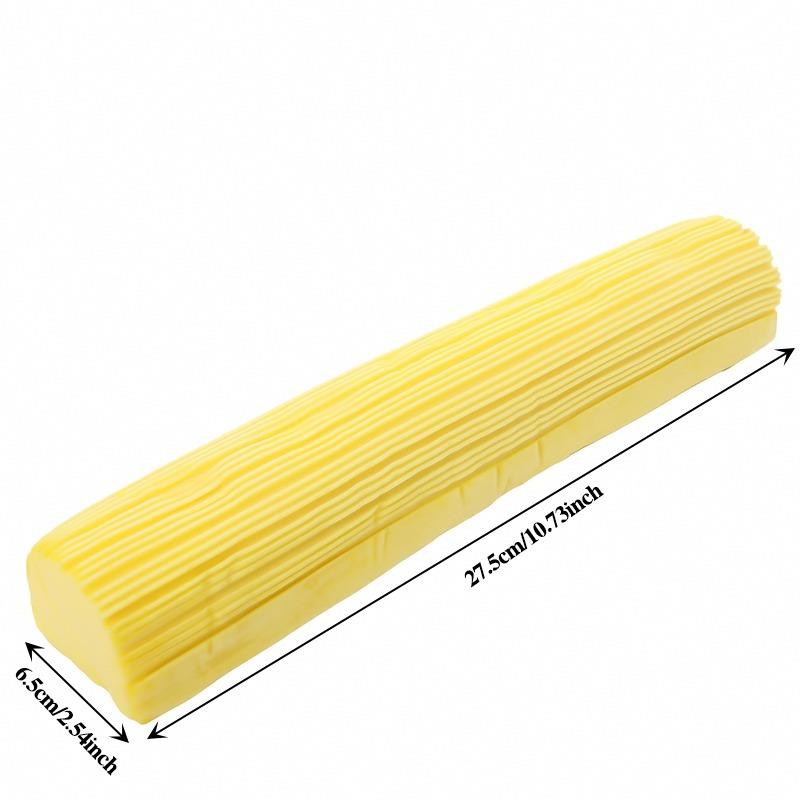 

Практичные насадки для мытья полов для дома, сменные складные аксессуары для швабры из ПВА-губки и резины жёлтый