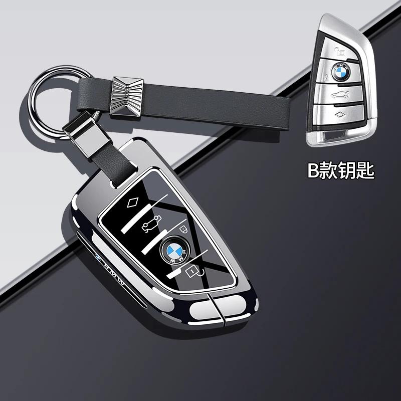 Car Remote Key Case Cover For BMW X1 U11 X7 G07 XM G09 I7 G70 X5 G05 LCI IX IX40 I20 U06 G81 M3 Series 5 7 G60 2023 2024 Z111