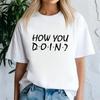 Friends Tv tshirt female graphic Psychedelic Pastel Trendy Colorful Punk t shirt Psychedelic 80s kawaii Retro