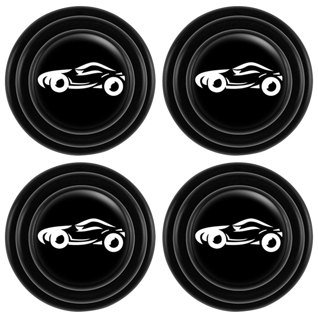 Zestaw 4 podkładek antykolizyjnych na drzwi samochodu, silikonowe uszczelki amortyzujące