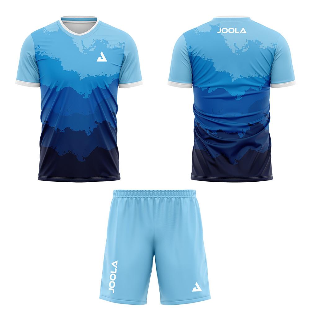 2026 Traspirante Asciugatura Rapida Abbigliamento da Tennistavolo da Uomo Set T-shirt a Maniche Corte e Pantaloncini Pantaloncini da Badminton con Coulisse e Tasca