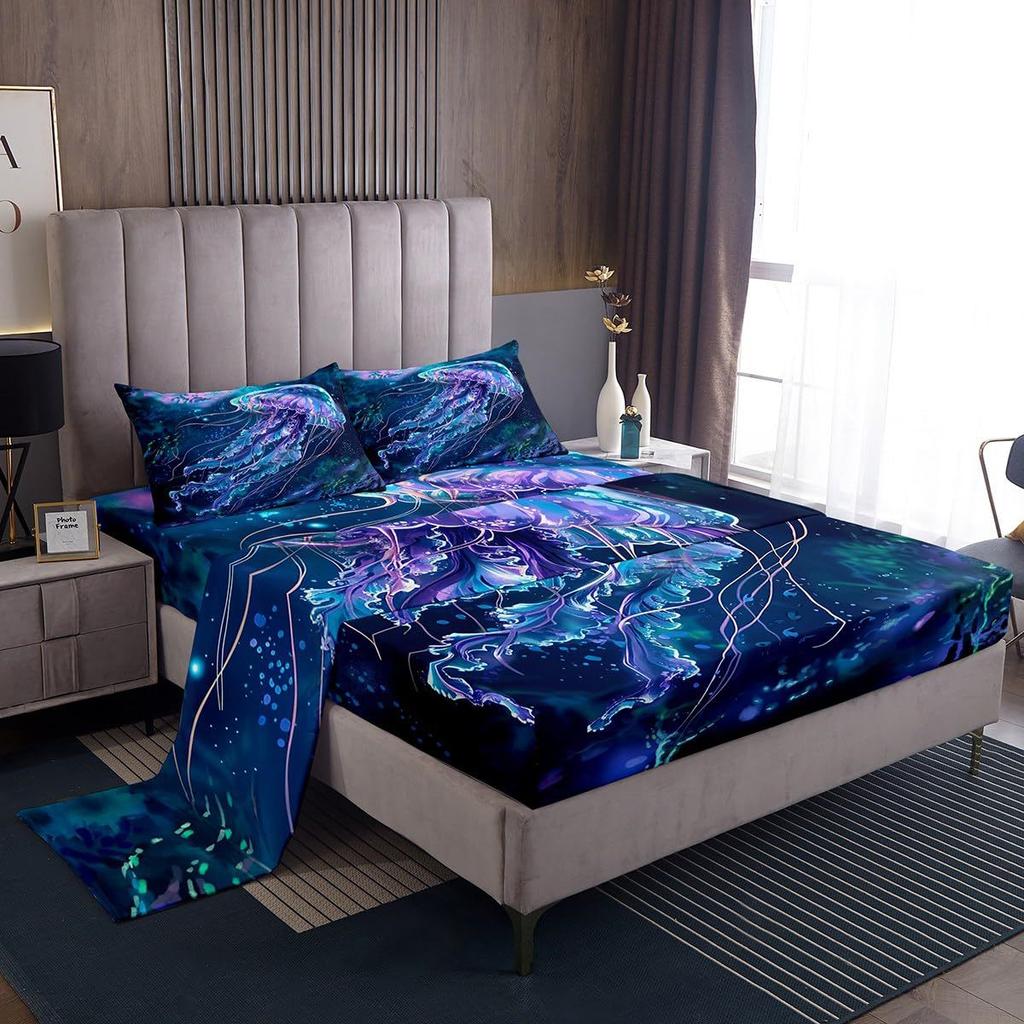 Wild Animal Pattern Mattress Four-Piece Bedding Set Bedroom Dormitory Bedding Decoration