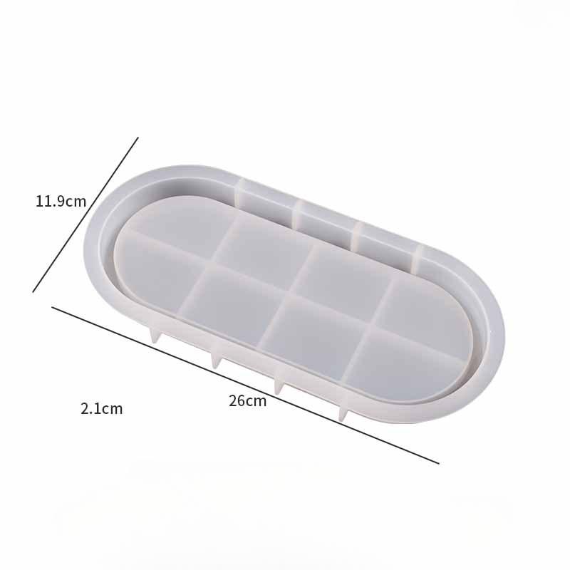 Crystal Dropper Molds, Large, Medium, Small, Oval Plate Molds, Rectangular Ellipses, Storage Trays, Plates, Silicone Molds