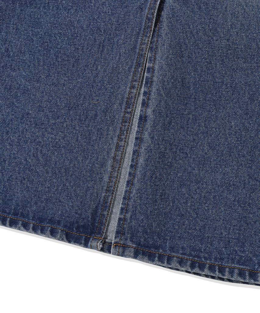 CGP (Women) Denim Long Skirt_Washed Blue