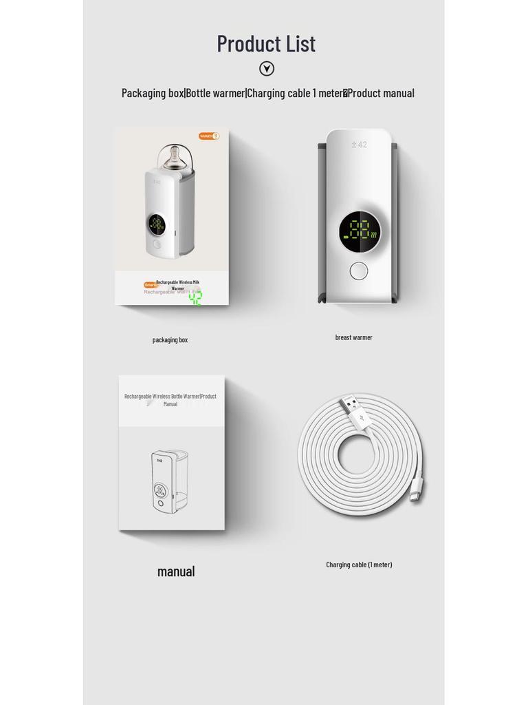 USB Car Charging Portable Milk Bottle Warmer and Insulation Sleeve