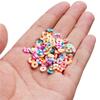 350pcs 6mm Flat Round Polymer Clay Beads Loose Spacer Beads for Jewelry Making DIY Needlework Bracelet Necklace Accessories