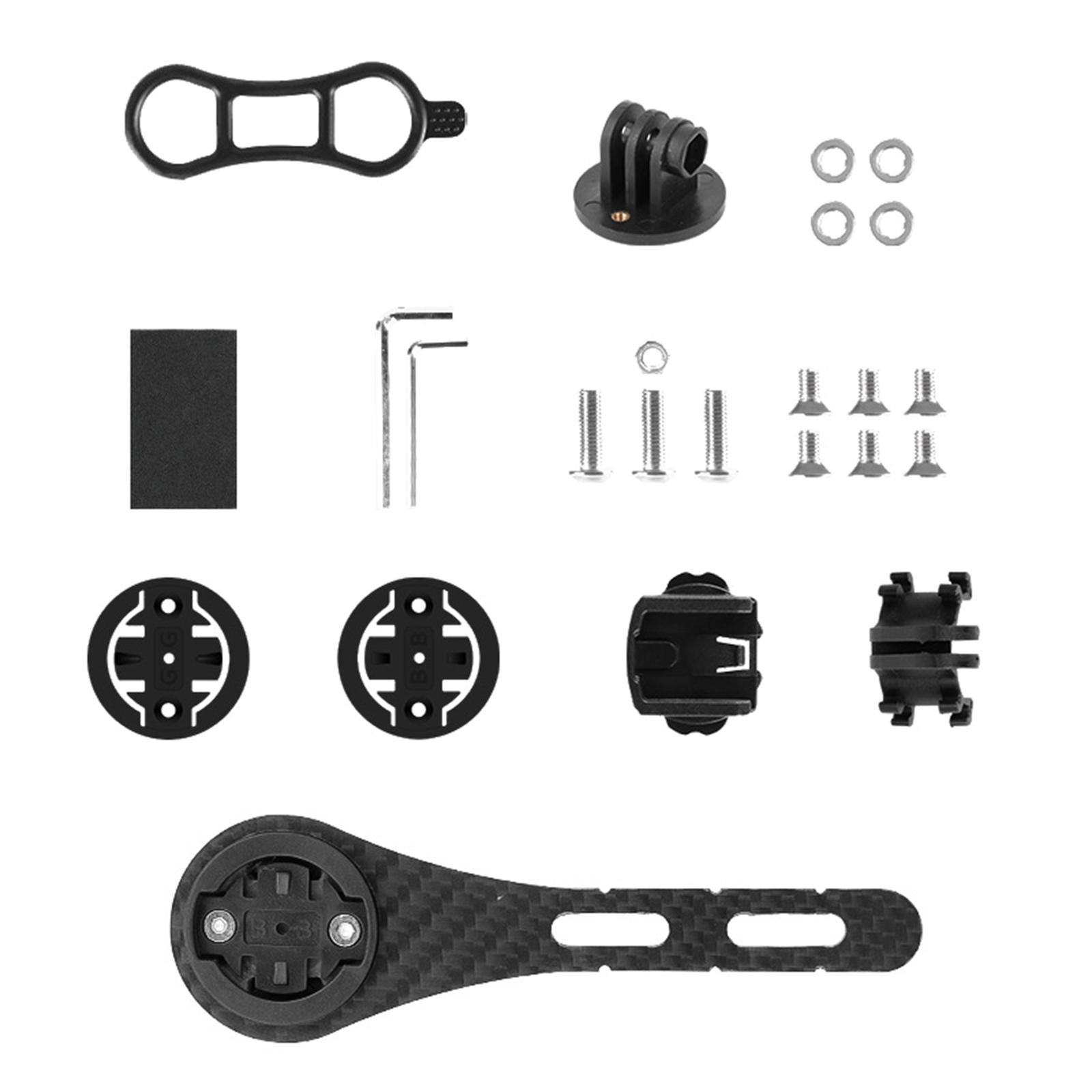 

Universals Bicycle Computer Holder Carbon Fiber Cycling Computer Mount Odometer Handlebar Holder Extension Mount S