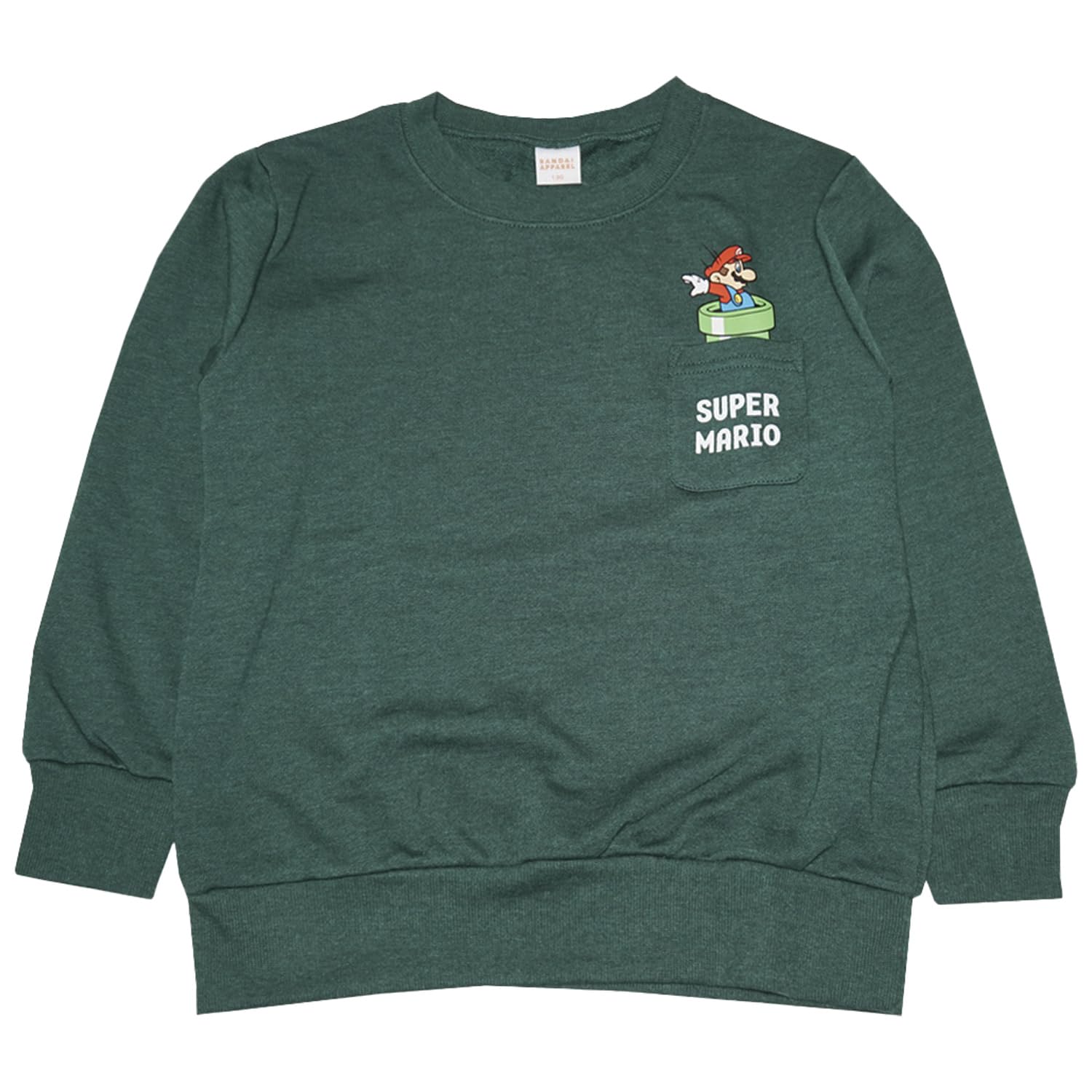 Bandai Флисовая толстовка Super Mario ОсеньЗима 2025 Зеленая 120 см er8929azz-3 5190₽