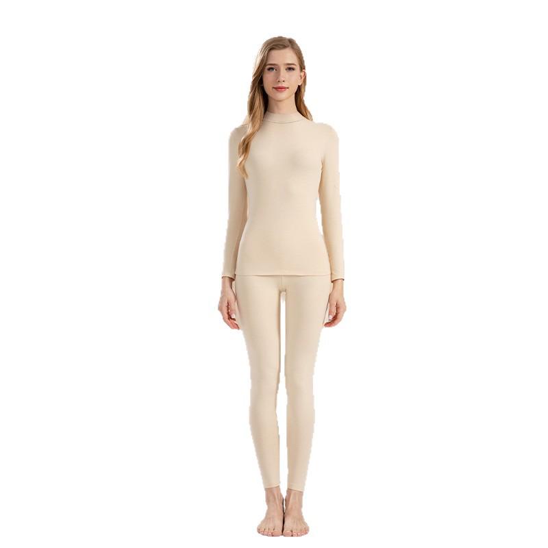 Damen Herbst & Winter Reines Baumwoll-Mittelhoher Kragen Thermoset: 2025 Neuer Stil Basisschicht