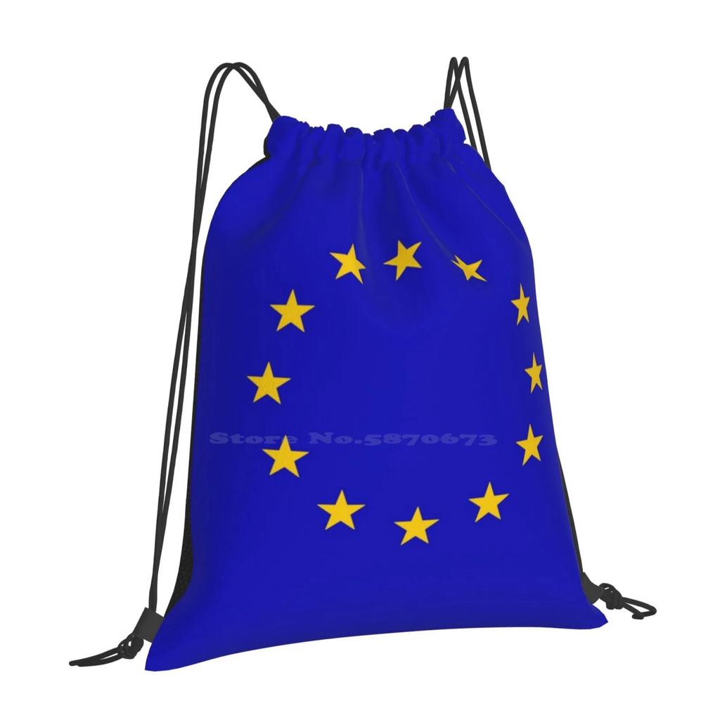 Eu Flag Hot Sale Schoolbag Backpack Fashion Bags Eu Flag Fun Pro Europe Anti Brexit Lover Protest Remainer European Union