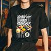 Fun Shut Up and Shoot Graphic T-Shirt Billiard 8 Ball Pool Player Unisex Tees Retro Trend Street Men Woman Cotton Clothing Tops